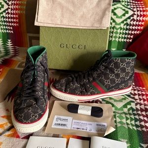 🔥Gucci tennis 1977 high top 🔥 prestine condition